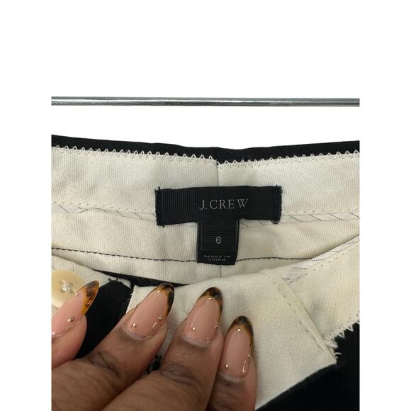 J.Crew Black Business Office Work Career Straight Leg‎ Dress Pant Size 6 - Picture 2 of 12